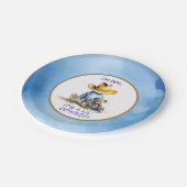 Assiettes En Carton Petit Cowboy Baby shower À Thème (Angle)