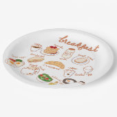 Assiettes En Carton Petit déjeuner (Angle)