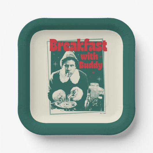 Assiettes En Carton Petit-Déjeuner Avec Buddy (Recto)