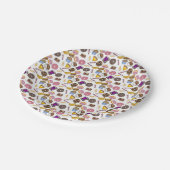 Assiettes En Carton Petit-déjeuner Brunch Nourriture Bagel Donut OEufs (Angle)