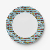 Assiettes En Carton Petit-déjeuner frit (Devant)