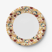 Assiettes En Carton Petit déjeuner Motif 3 (Devant)