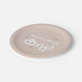 Assiettes En Carton Petit Dumpling Bao Dim Sum Premier anniversaire (Angle)