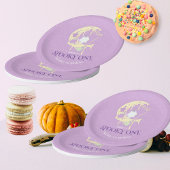 Assiettes En Carton Petit Fantôme Boo & Lune mignonne Éffrayant Un Hal