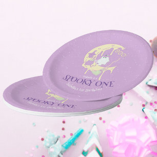 Assiettes En Carton Petit Fantôme Boo & Lune mignonne Éffrayant Un Hal