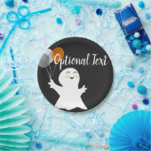 Assiettes En Carton Petit fantôme d'Halloween avec ballons (Fête)