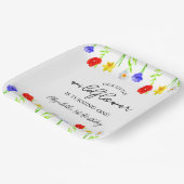 Assiettes En Carton Petit Fleur sauvage 1er anniversaire (Angulaire)