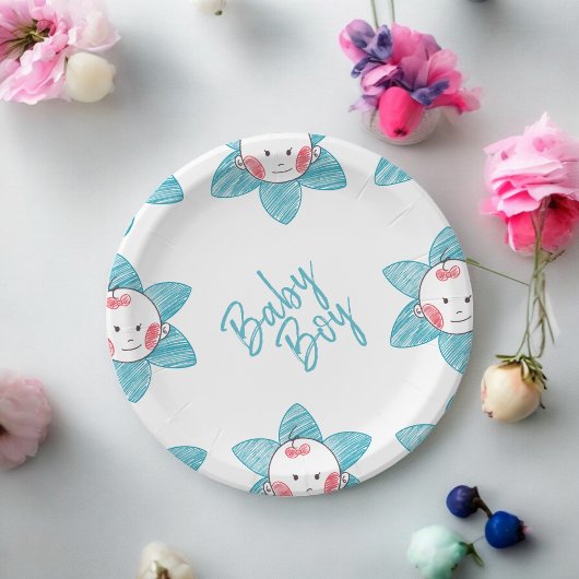 Assiettes En Carton Petit garçon 