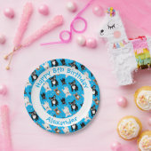 Assiettes En Carton Petit Garçon Blue Bulldogs French Cake d'anniversa (Fête)