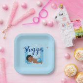 Assiettes En Carton Petit garçon de petite fille (Fête)