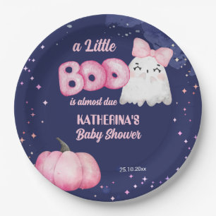 Assiettes En Carton Petit garçon Halloween bébé fille fantôme baby sho