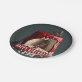 Assiettes En Carton Petit gâteau d'Anniversaire Rouge - (Angle)