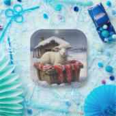 Assiettes En Carton Petit Lampe Lune (Fête)