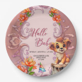 Assiettes En Carton Petit lion mignon (Devant)