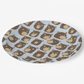 Assiettes En Carton Petit Motif de l'ours en peluche (Angle)
