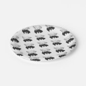 Assiettes En Carton Petit ours Ours Silhouette Main (Angle)