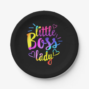 Assiettes En Carton Petit Patron Lady Girls Enfants Fille Bébé mini bo