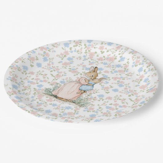 Assiettes En Carton Petit Peter Rabbit et maman (Angle)