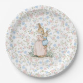 Assiettes En Carton Petit Peter Rabbit et maman (Devant)