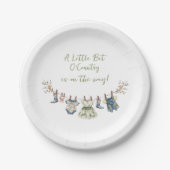 Assiettes En Carton Petit Petit Petit Baby shower En Cloche De Pays (Devant)