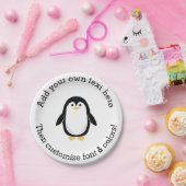 Assiettes En Carton Petit pingouin mignon (Fête)