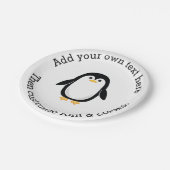 Assiettes En Carton Petit pingouin mignon (Angle)