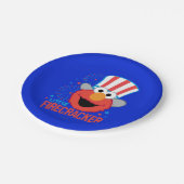 Assiettes En Carton Petit pirate électrique Elmo (Angle)