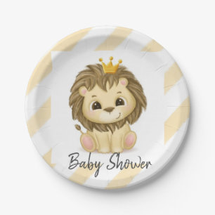 Assiettes En Carton Petit Prince Lion Boy Baby shower