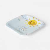 Assiettes En Carton Petit rayon de soleil du Baby shower (Angulaire)