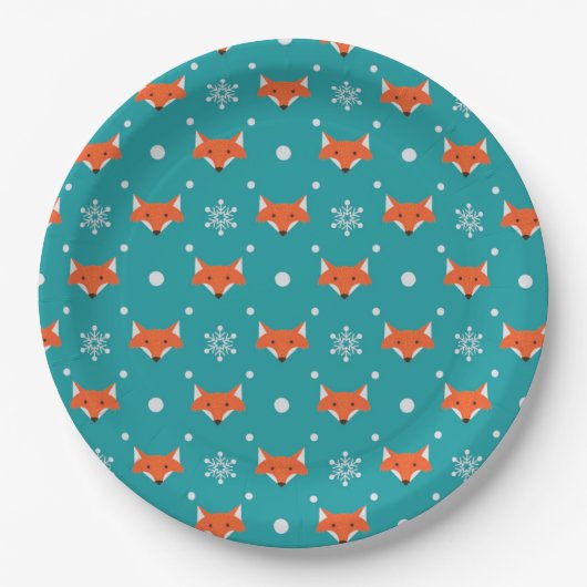 Assiettes En Carton Petit renard pas cher (Devant)