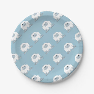 Assiettes En Carton Petit yeti mignon