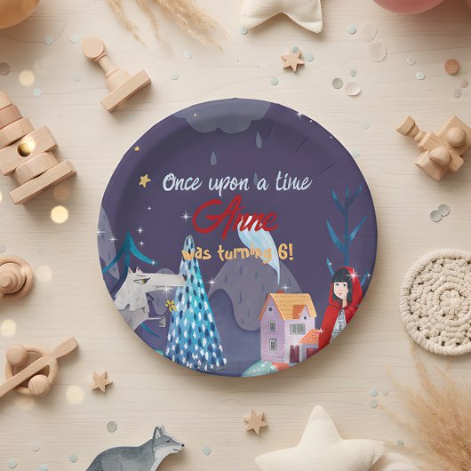 Assiettes En Carton Petite chapiteau rouge Anniversaire Plaque en papi