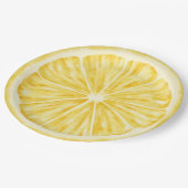 Assiettes En Carton Petite cravate sur le chemin baby shower citrus ci (Angle)