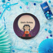 Assiettes En Carton Petite Dracula Halloween Plaques de fête d'anniver (Fête)