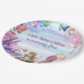 Assiettes En Carton Petite fée d'anniversaire Plaque de papier (Angle)