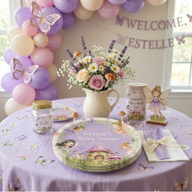 Petite Fée Pastel Floral Fille Baby Shower
