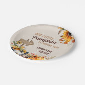 Assiettes En Carton Petite ferme Citrouille Anniversaire (Angle)