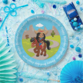 Assiettes En Carton Petite fille d'anniversaire multiculturelle person (Fête)