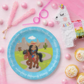 Assiettes En Carton Petite fille d'anniversaire multiculturelle person (Fête)