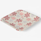 Assiettes En Carton petite fille de fleur mignonne parties scintillant (Angulaire)