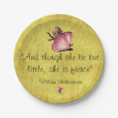 Assiettes En Carton Petite mais premier devis Plate de papier papillon (Devant)