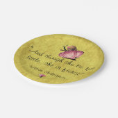 Assiettes En Carton Petite mais premier devis Plate de papier papillon (Angle)