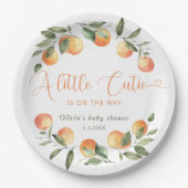 Assiettes En Carton Petite mignonne en chemin baby shower (Devant)