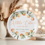 Assiettes En Carton Petite mignonne en chemin baby shower<br><div class="desc">Petit détail est sur la voie de baby shower Plaques de papier Matching articles sont disponibles.</div>