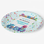 Assiettes En Carton Petite Monster Garçon Anniversaire Plaques de papi (Angle)