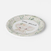 Assiettes En Carton Petite plaque de Baby shower d'éléphant d'arachide (Angle)
