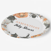 Assiettes En Carton Petite plaque de papier Baby shower Boo (Angle)