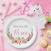 Assiettes En Carton Petite plaque de papier d'anniversaire sauvage et  (Fête)