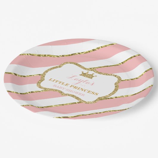 Assiettes En Carton Petite plaque en papier Princesse, rose, Parties s (Angle)