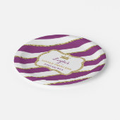 Assiettes En Carton Petite plaque en papier Princesse, violet, Parties (Angle)